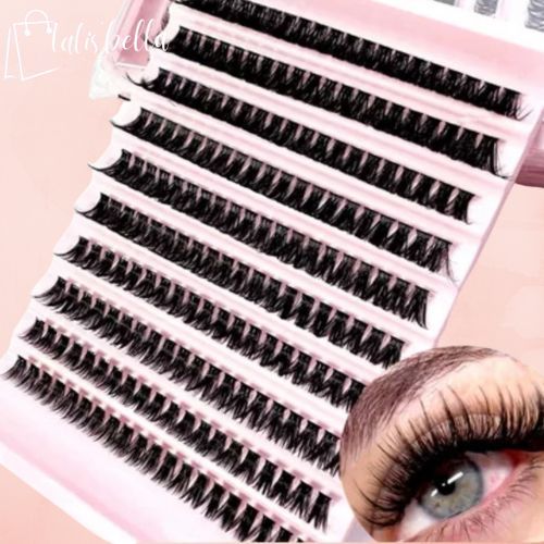 Cilios Fio a Fia Tufinhos Sem Nó Curvatura D 30P - New Show em Oferta na Shopee