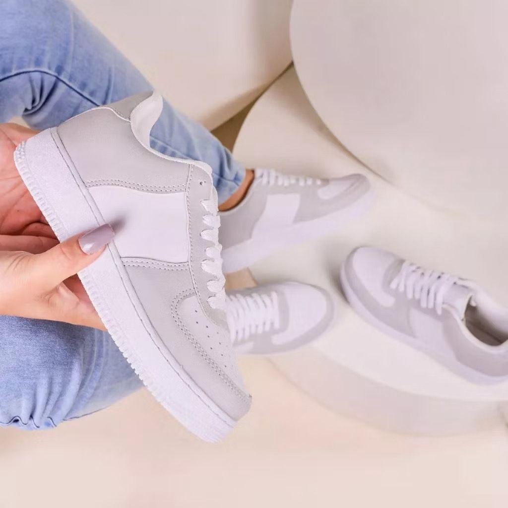 Tênis Casual Feminino e masculino de courino escolar leve macio em Oferta na Shopee