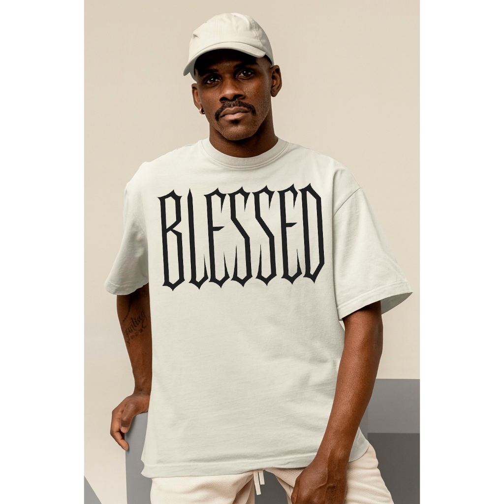 Camiseta Americana Oversized Gringa Verão Solto Larga Estilo Versátil Moda Blessed Gola Alta