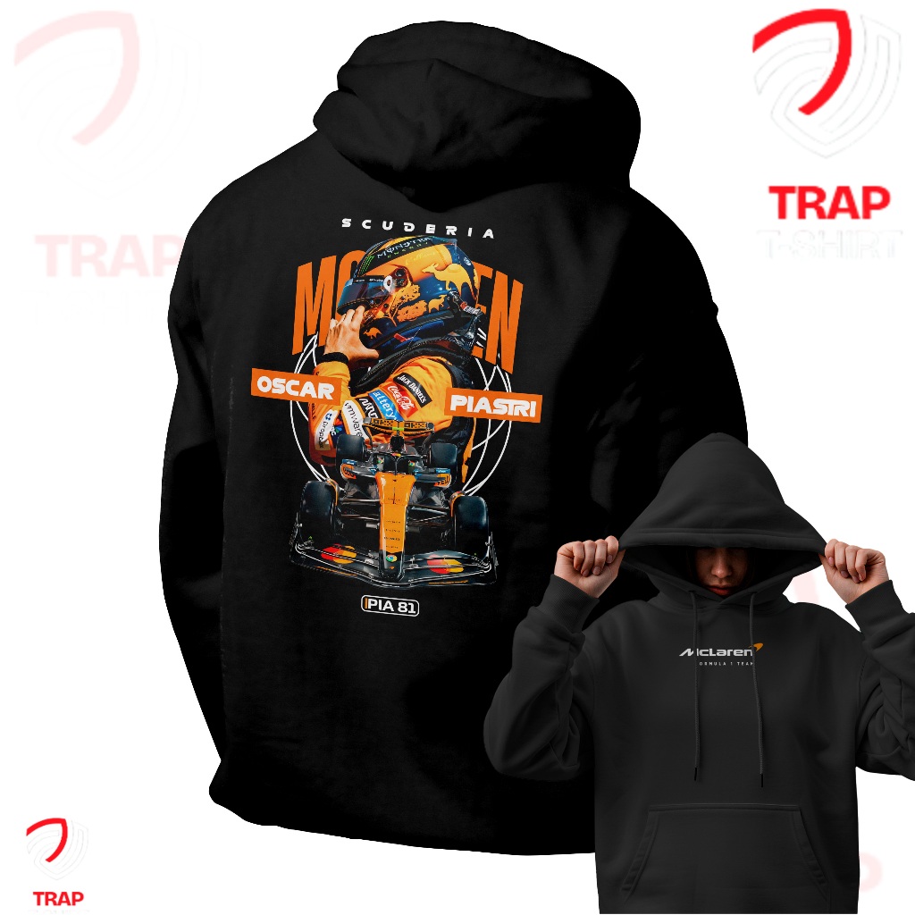 Moletom Premium Scuderia McLaren OSCAR PIASTRI 81 F1 Team Blusa De Frio Inverno 100% Algodão