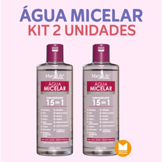 ÁGUA MICELAR COLÁGENO E PANTENOL- KIT 2 UNIDADES - MARY LIFE BIO INSTINTO em Oferta na Shopee