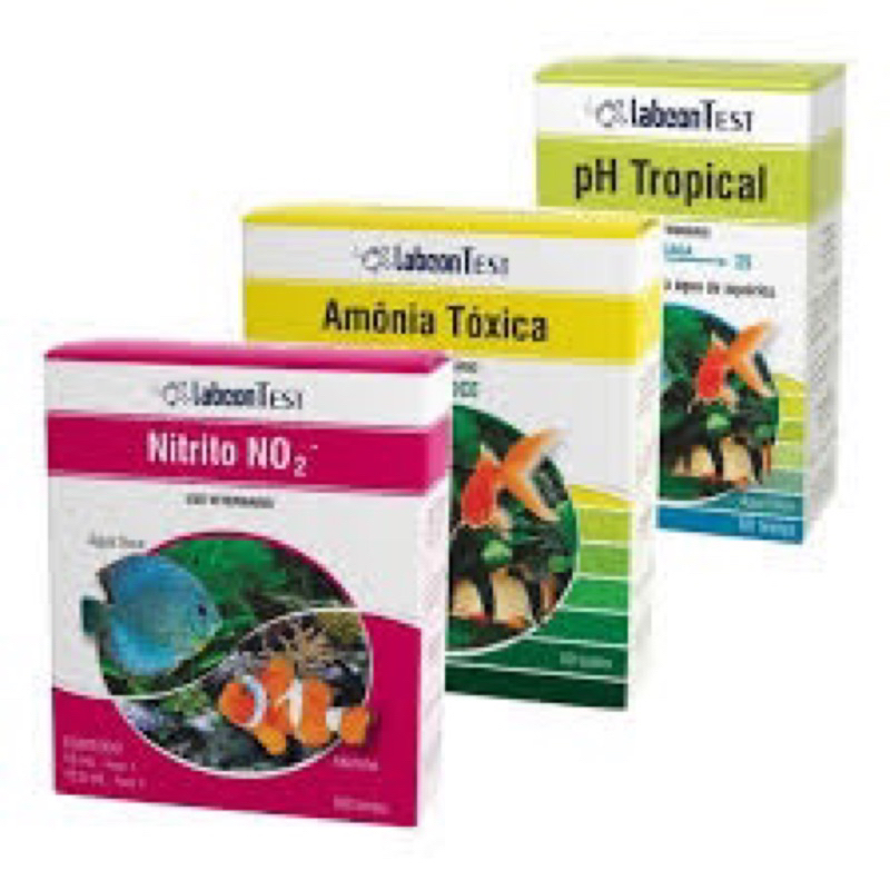 Alcon Kit Labcon Teste Para Aquário Doce Amônia Nitrito Ph