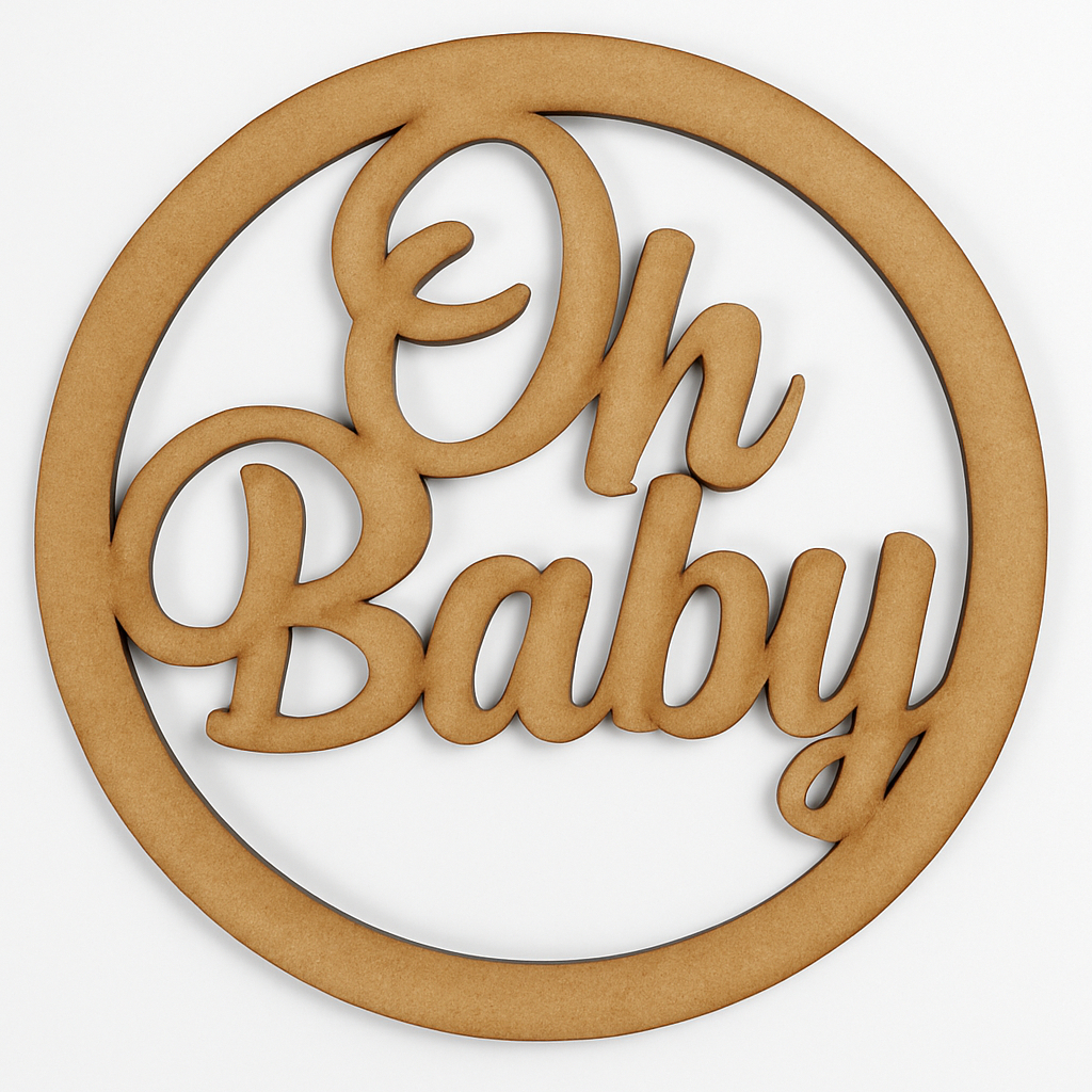 LETREIRO PALAVRA OH BABY EM MDF DECORAÇÃO DE CHÁ DE BEBÊ CHÁ REVELEÇÃO em Oferta na Shopee