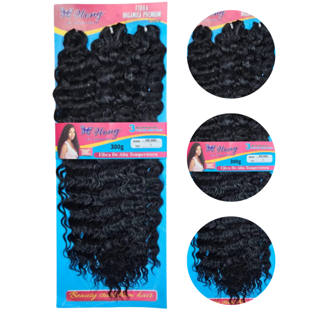 Cabelo Weng Wd-3002 Cacheado 300g 70cm Orgânico - Miniatura 2