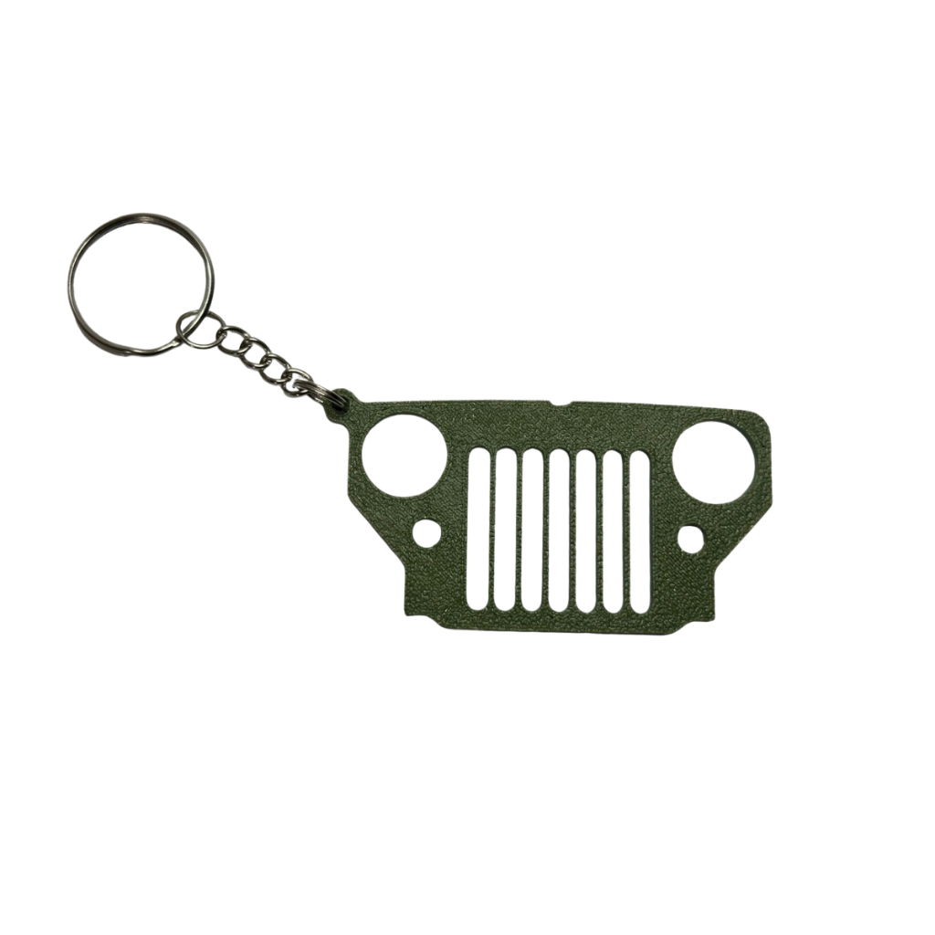 Chaveiro Jeep Willys Cara de Cavalo – Estilo Clássico Off-Road