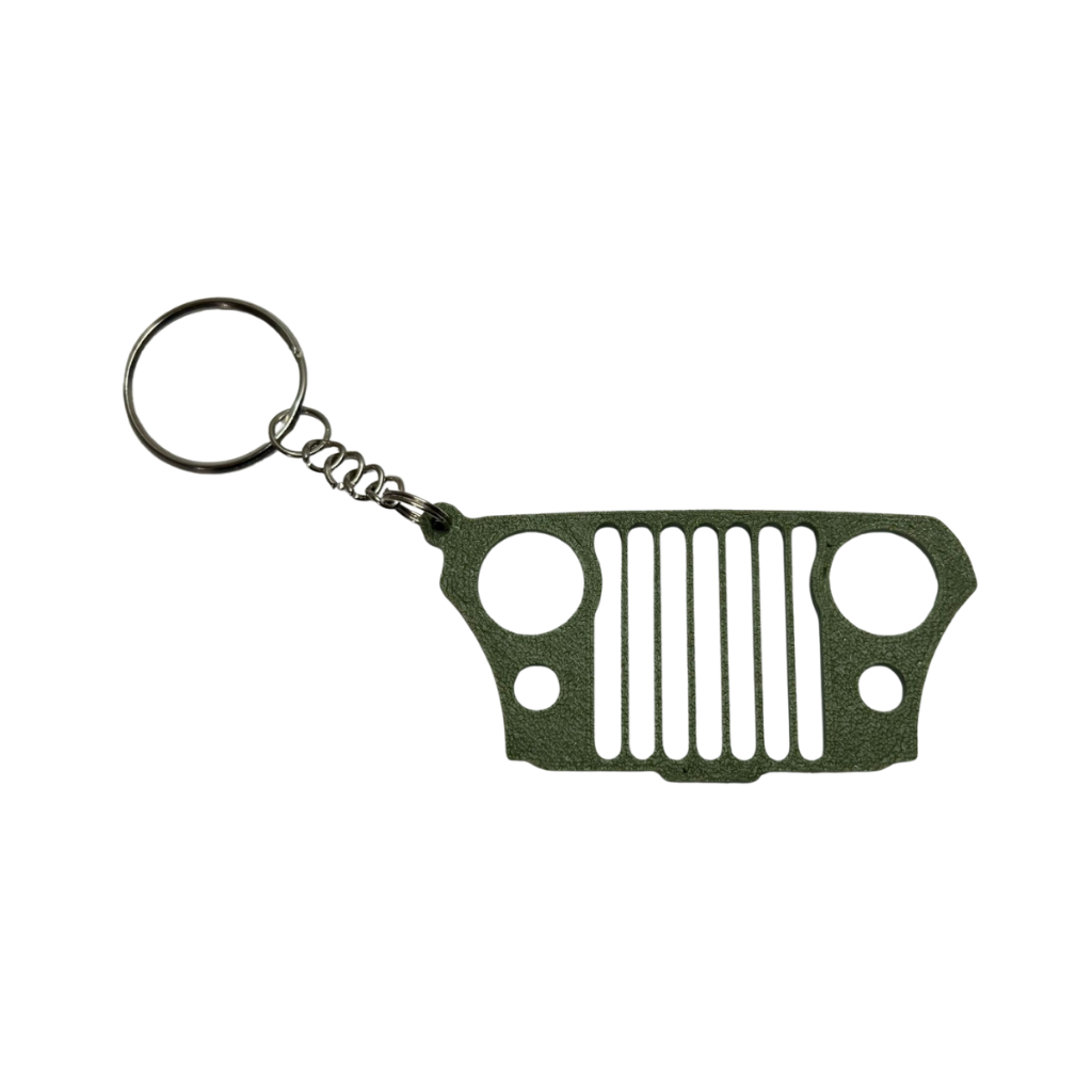 Chaveiro Frente Jeep Willys CJ-5 – Clássico Off-Road em 3D