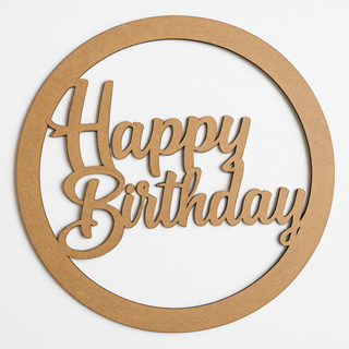 Letreiro Decorativo Palavra Happy Birthday em MDF Cru – Lettering Para Decorações de Aniversário! 🎉 em Oferta na Shopee