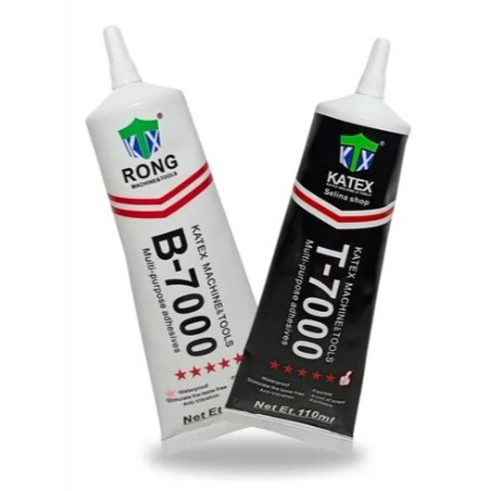 COLA B7000 ou T7000 110ml - COLA RONG  PARA REPAROS EM CELULARES EM GERAL - PRETA (T-7000) E TRANSPARENTE (B-7000) - ANE