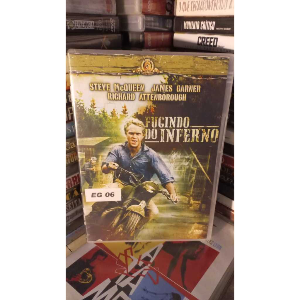 DVD: Fugindo do Inferno, com Steve McQueen, James Garner e Richard Attenborough- Original Impecavel