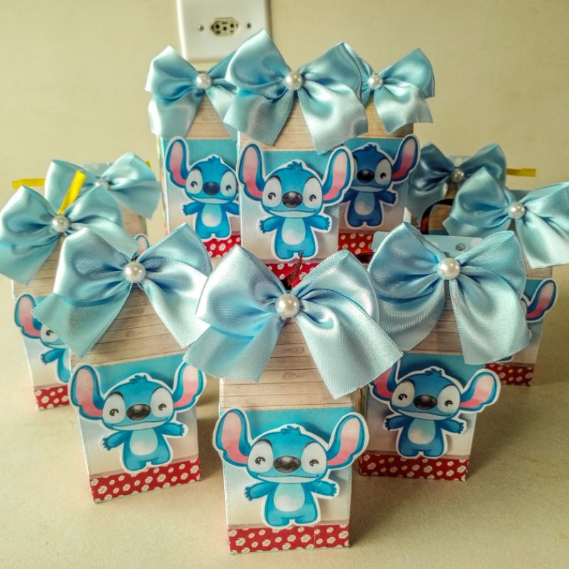 Kit 10/15 Caixinhas Personalizadas, Lilo e Stitch, Lembrancinhas Aniversário Personalizadas.