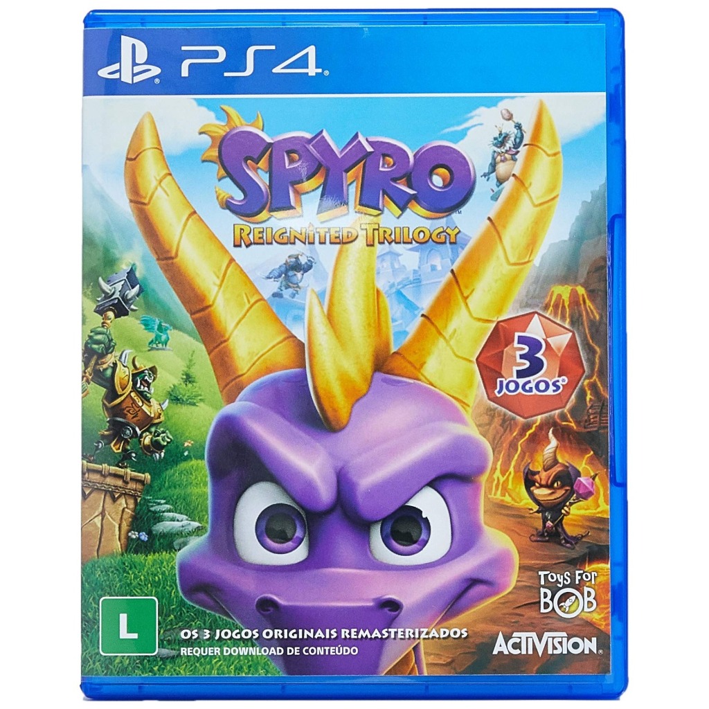 Spyro Reignited Trilogy Ps4 Br Midia Fisica Cd