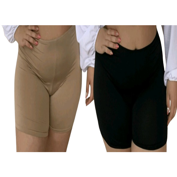 kit com 02 Short Anagua Plus Size - Short segunda pele Plus Size - 48 ao 54