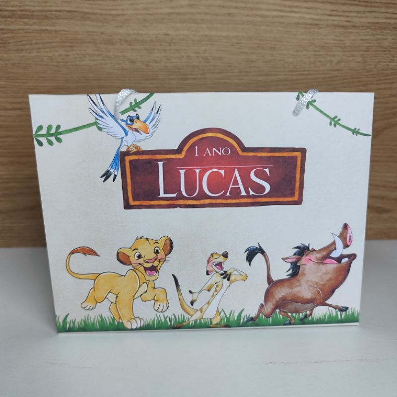 Sacolinha Personalizada Rei leão - Pegue e Monte em Oferta na Shopee