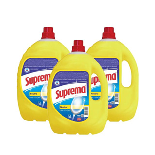 Kit 3 Detergente Lava Louças Suprema Neutro 5 Litros  Atacado Revenda Barato em Oferta na Shopee
