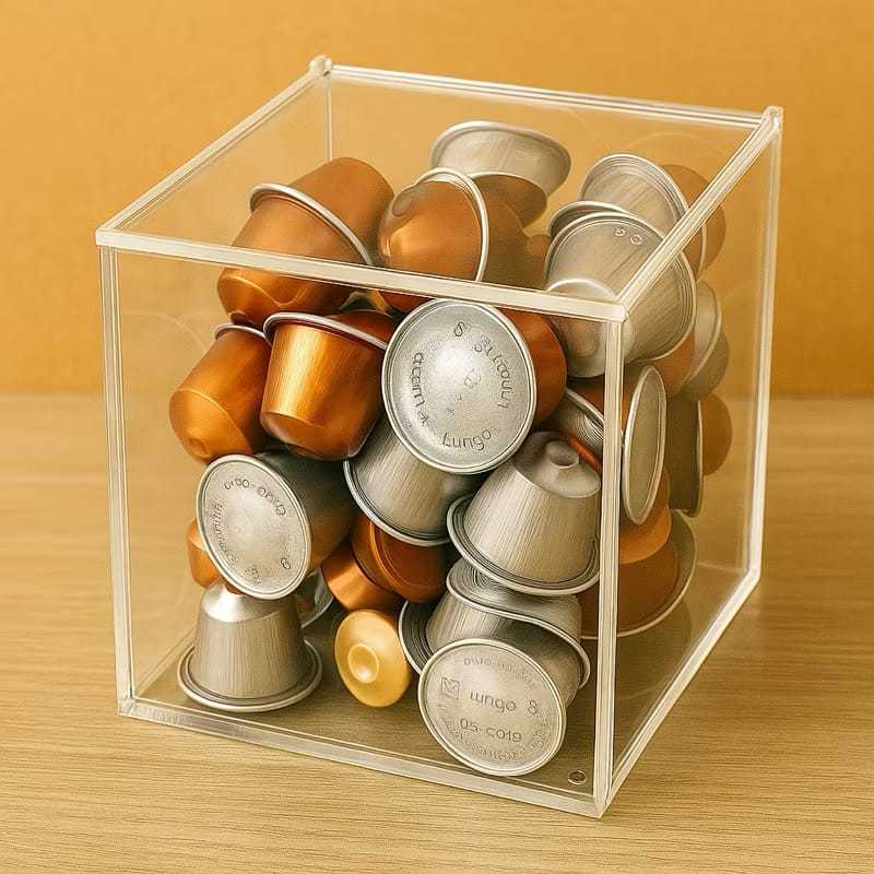 Porta capsula de cafe dolce gusto nespresso acrilico bombons em Oferta na Shopee