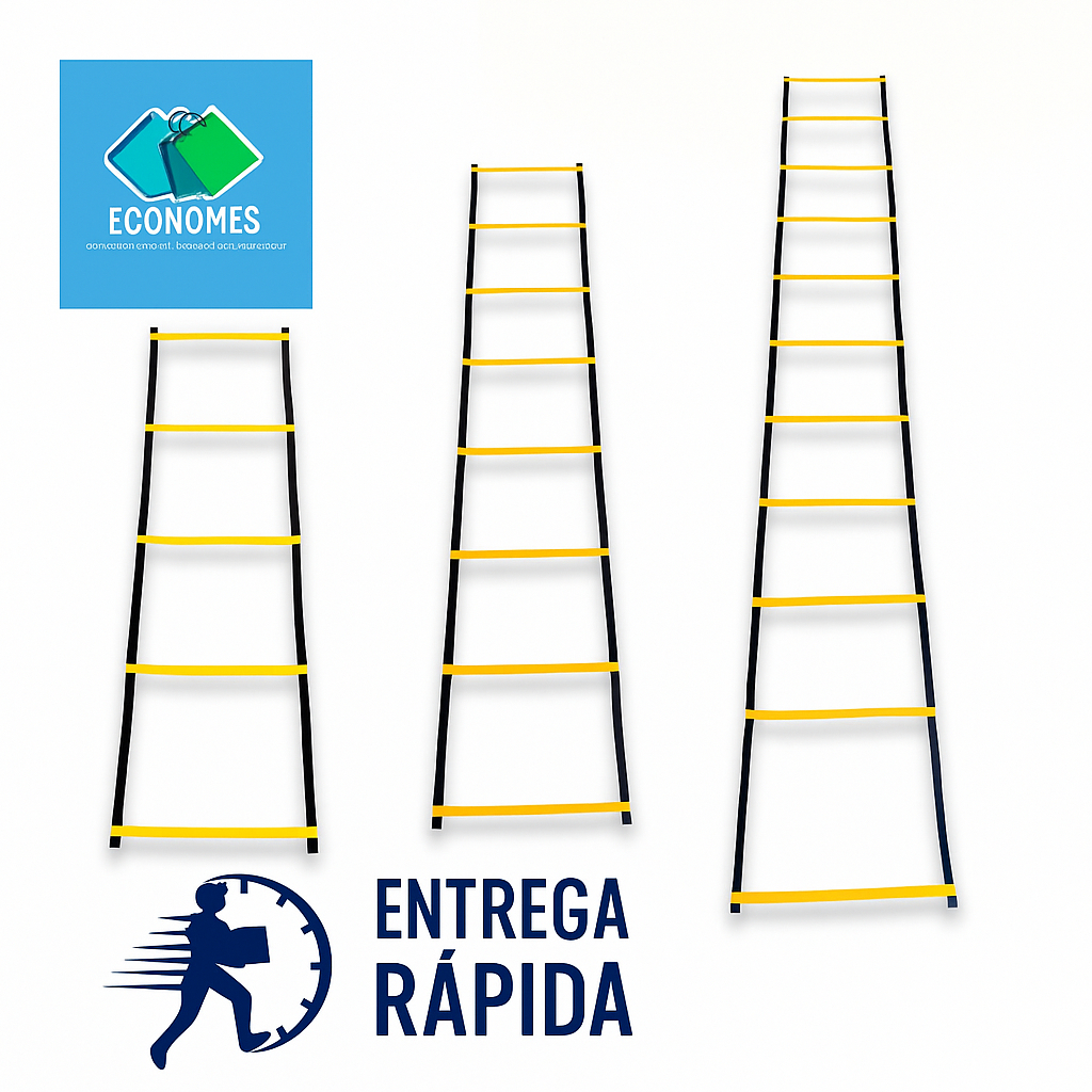 Escada de Agilidade Profissional Regulável para Treino Funcional e Esportivo