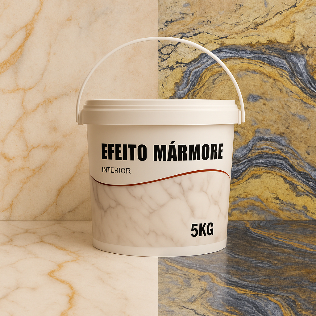 Efeito Mármore Massa Pronta para Uso  Acabamento Espelhado Toque de Luxo para  Ambientes Internos
