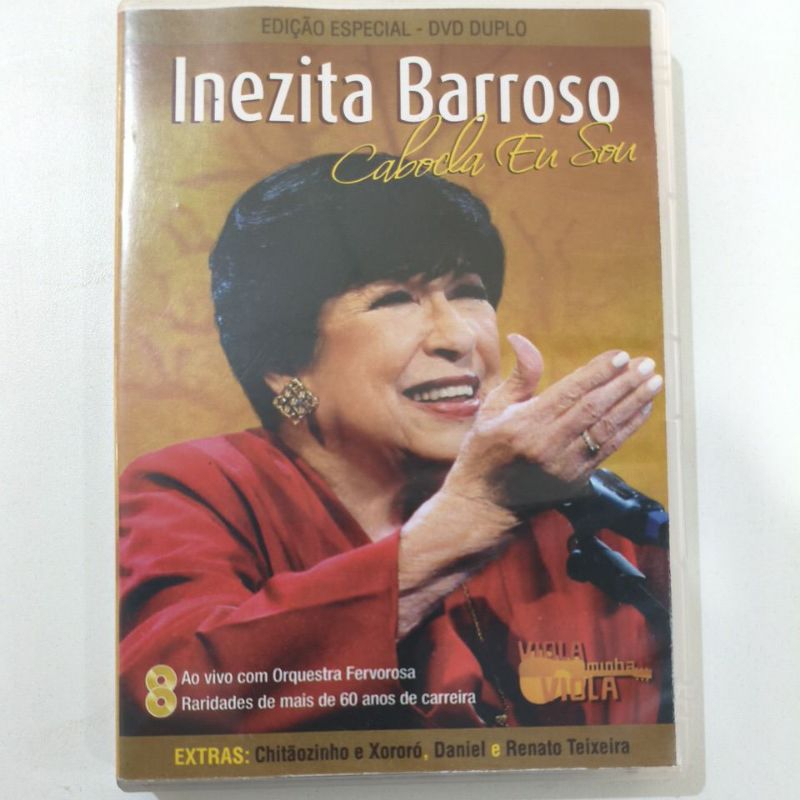 DVD Inezita Barroso/cabocla eu sou/parte.chitaozinho & Xororó, Daniel, Renato Teixeira.