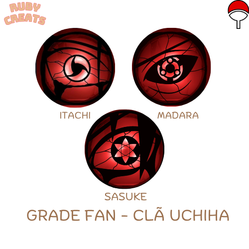 Grade Fan Clã Uchiha Sharingan 120 mm PC Gamer Acessório Proteção Ventoinha Cooler Personalizada