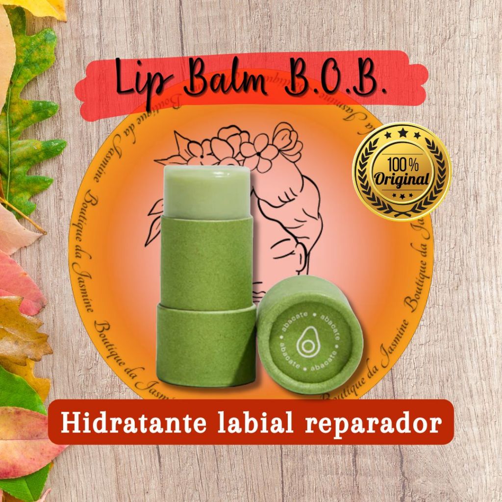 Lip Balm Abacate 10g hidratante labial em barra vegano - BOB