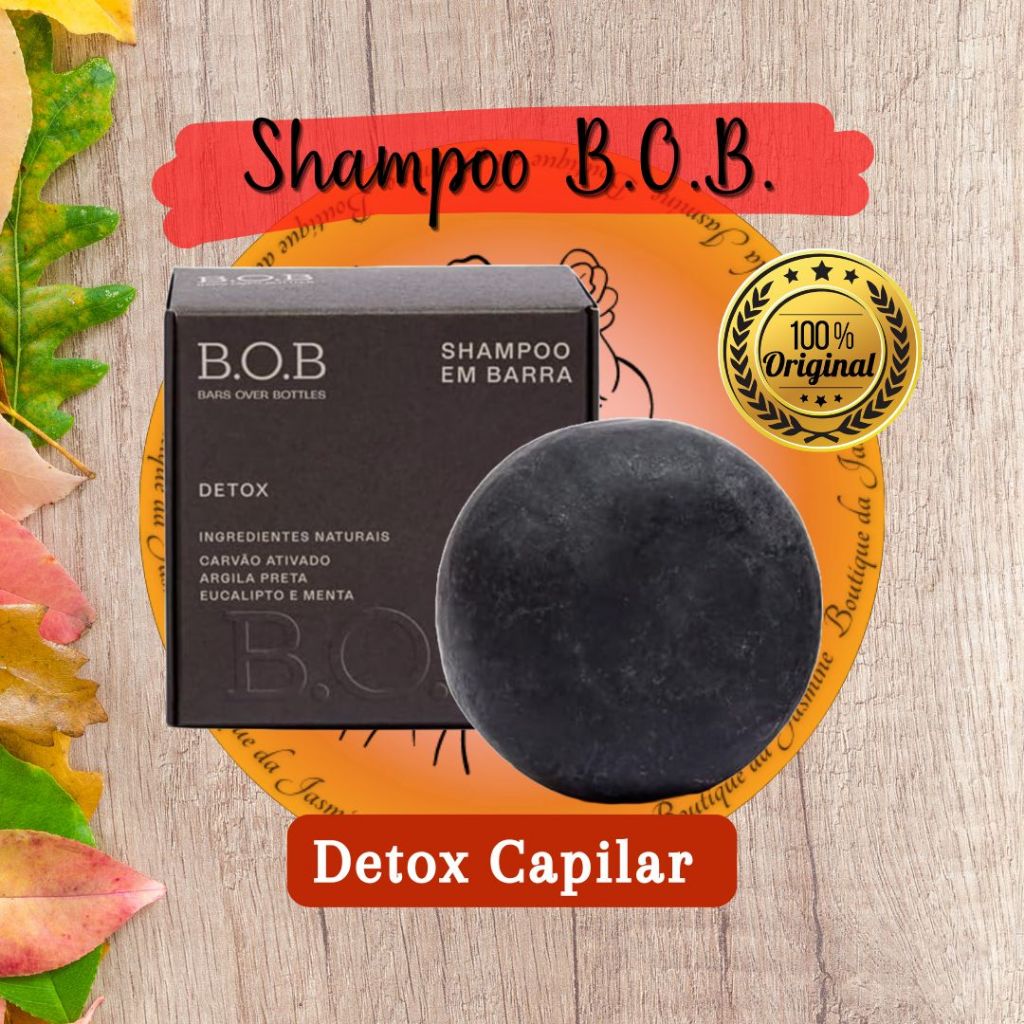 Shampoo em Barra Detox 80g vegano - BOB