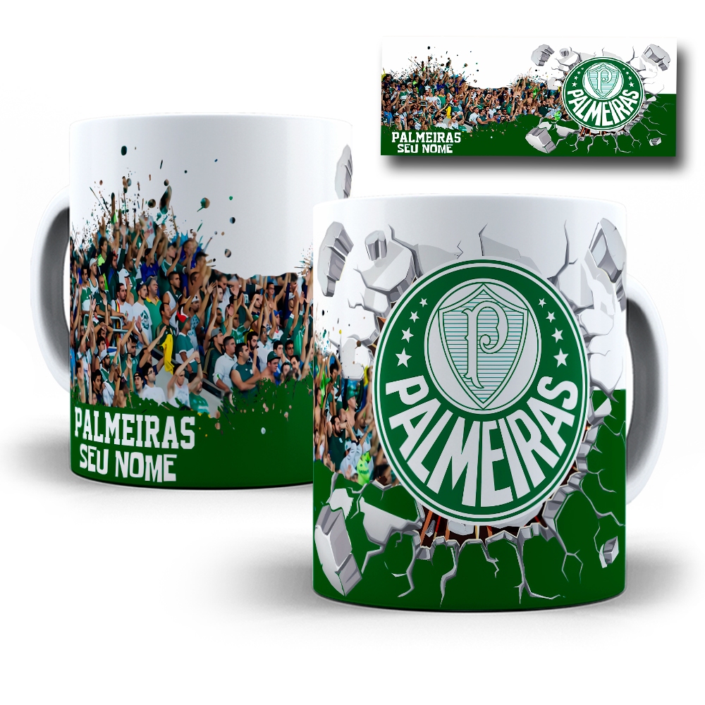 Caneca Palmeiras Torcida Personalizada Com Nome em Oferta na Shopee
