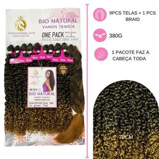 Cabelo Bio Natural Miss Chanel 70cm – 380g Freedom&Love Dona Cacho em Oferta na Shopee