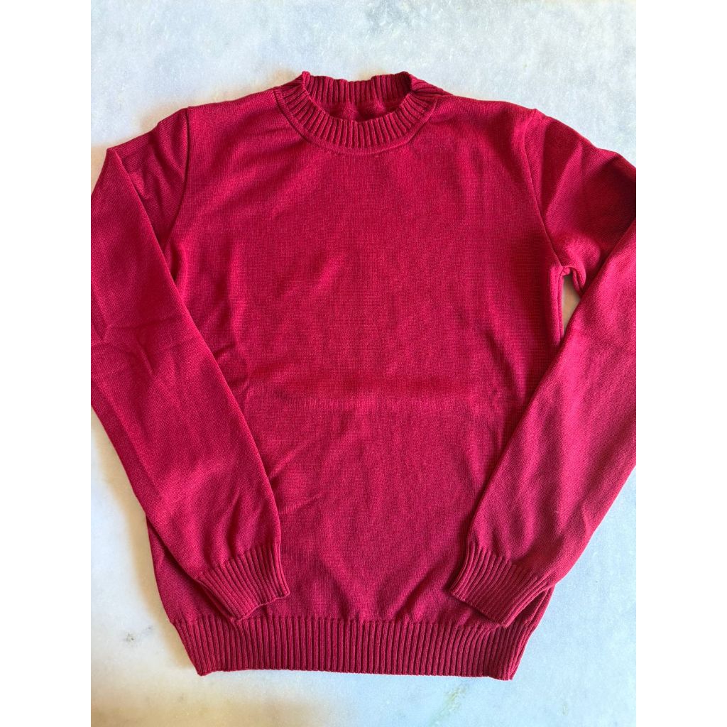 Blusa Básica Tricô Modal Vermelha