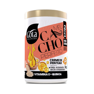 Creme de Pentear Meu Cacho Perfeito Gota Dourada - Vitamina E e Quinoa em Oferta na Shopee