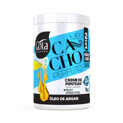 CREME CONDICIONADOR SEM ENXAGUE MEU CACHO PERFEITO GOTA DOURADA - Óleo de Argan