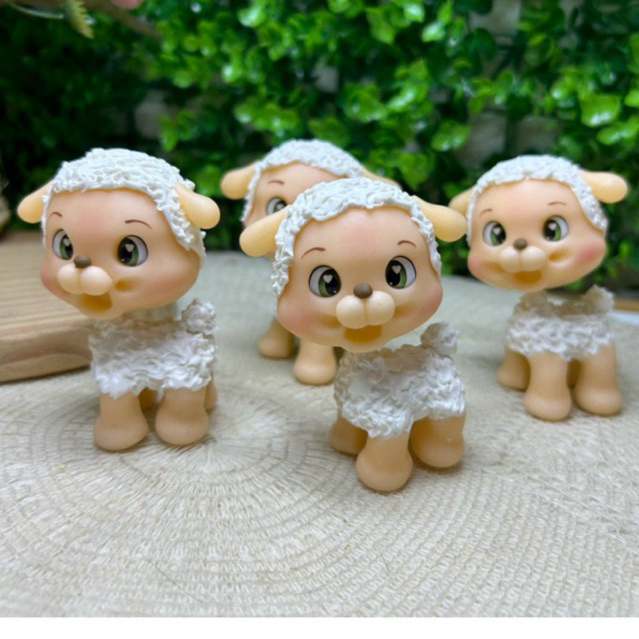 Kit Apliques Personalizados em Biscuit para Lembrancinhas e Personalizado Aniversário Fazendinha Ovelha