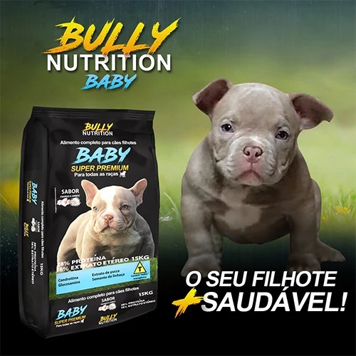Ração Bully Nutrition Baby 15kg - Super Premium para Filhotes