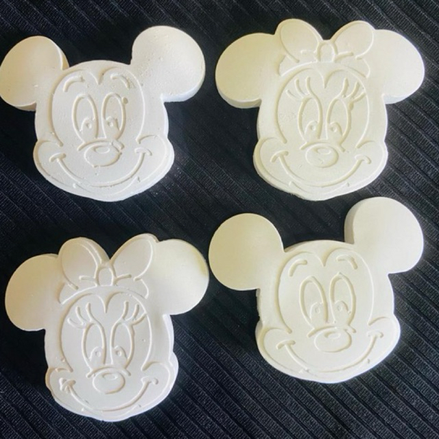 Gesso MINNIE e MICHEY CRU para lembrancinhas e pintura PRONTA ENTREGA