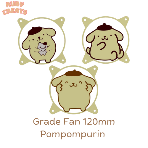 Grade Fan Pompompurin Kawaii Personalizada Protecao para Ventoinha Cooler Acessório para Pc Game