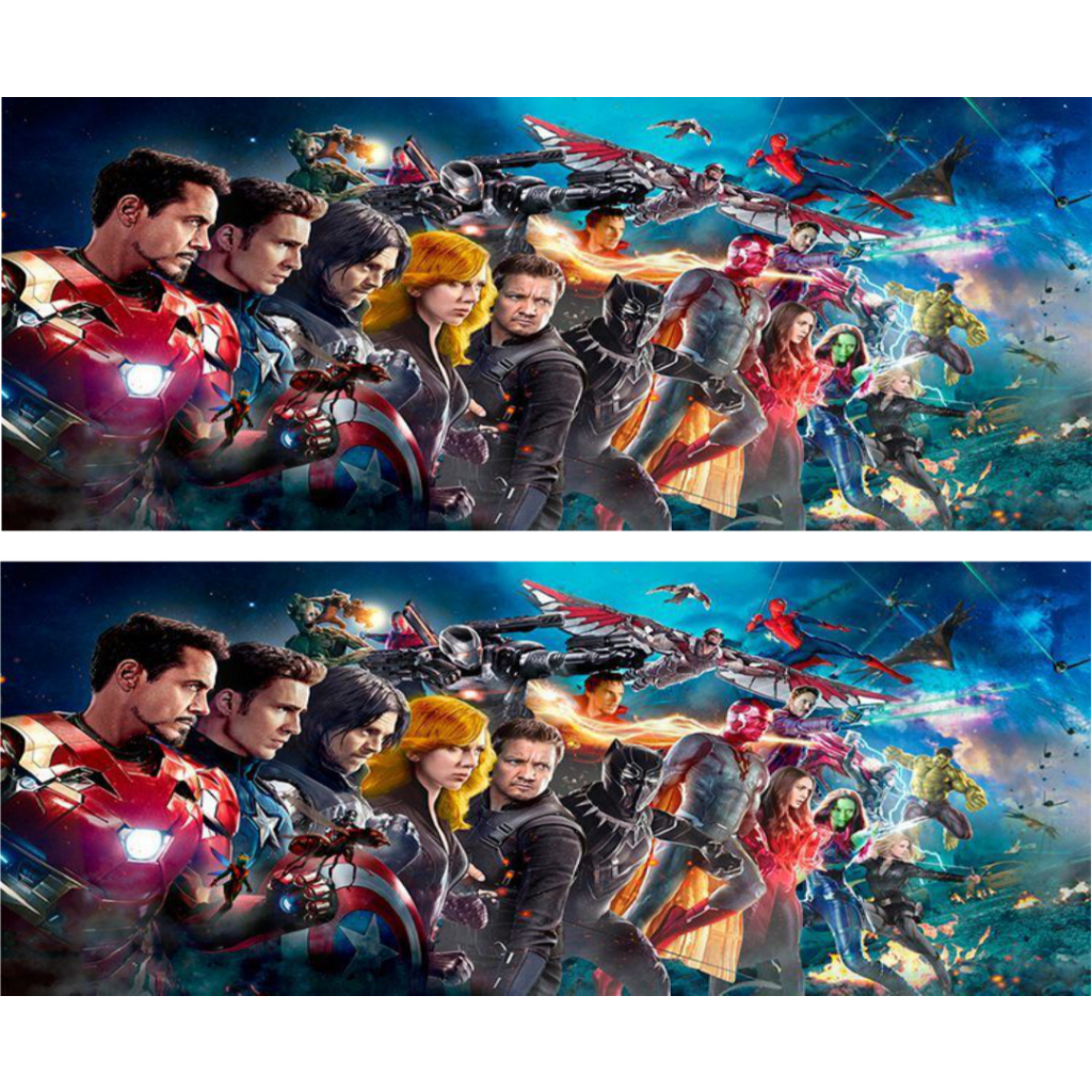 30 Estampas Impressas Prontas Da Marvel Canecas Sublimação