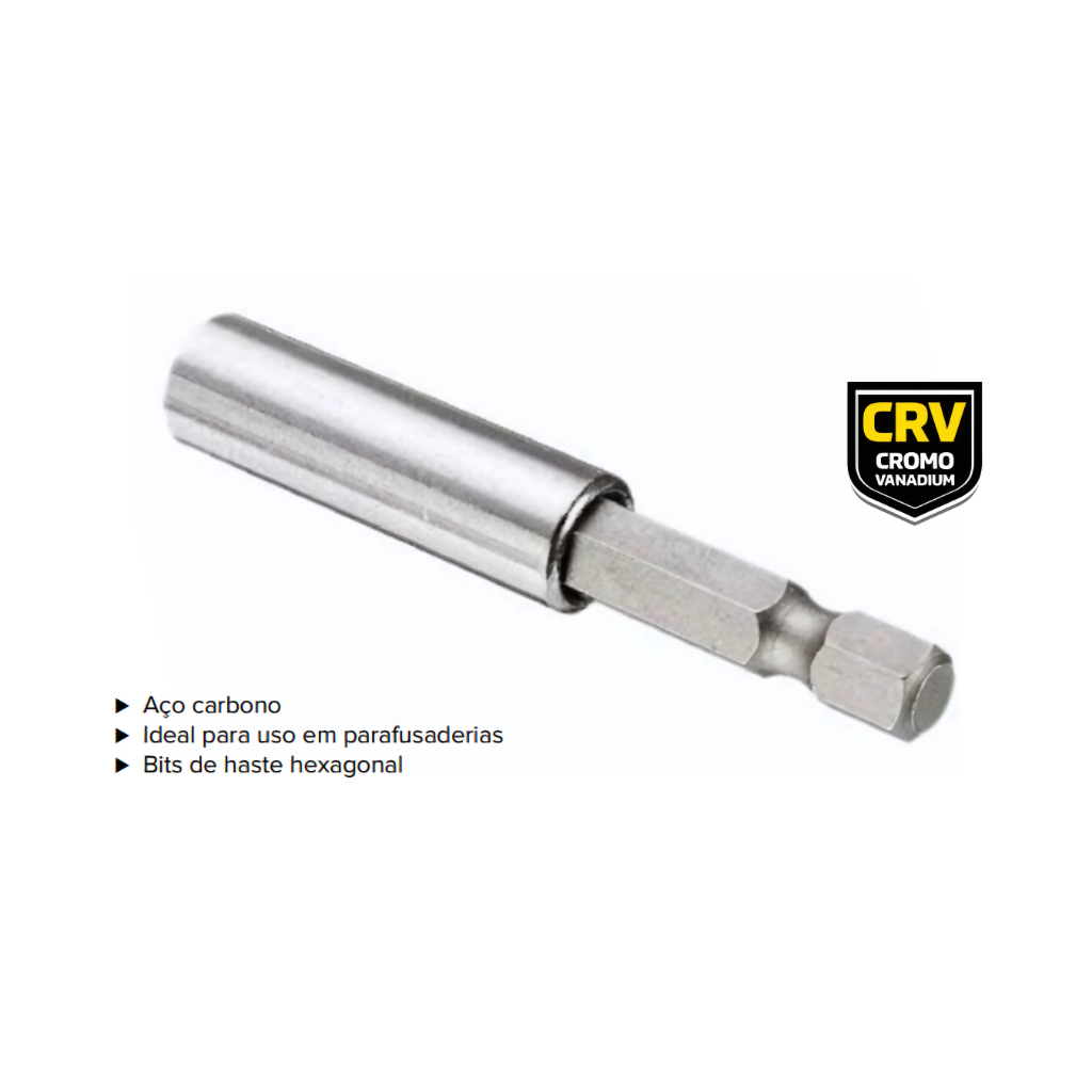 Adaptador Magnetico Bits 1/4' 60mm Fertak em Oferta na Shopee