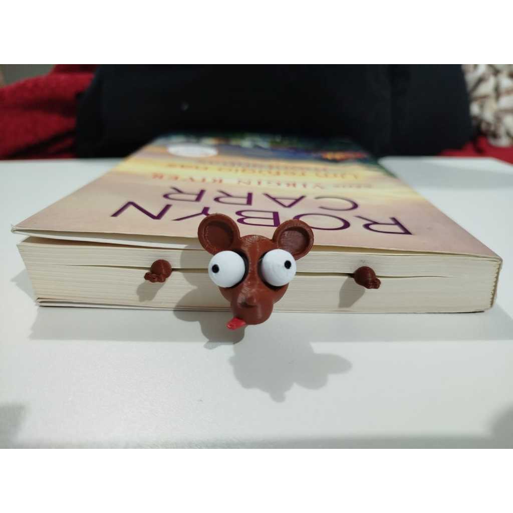 Marcador de Páginas/Ratinho Esmagado Criativo/Presentes Divertidos/marcador de livros/leitura/presente para leitores/ 3D