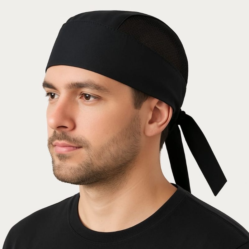 Kit 2/3/5/10 Bandana Touca Cozinha Garçom Pizzaria Envio Imediato em Oferta na Shopee