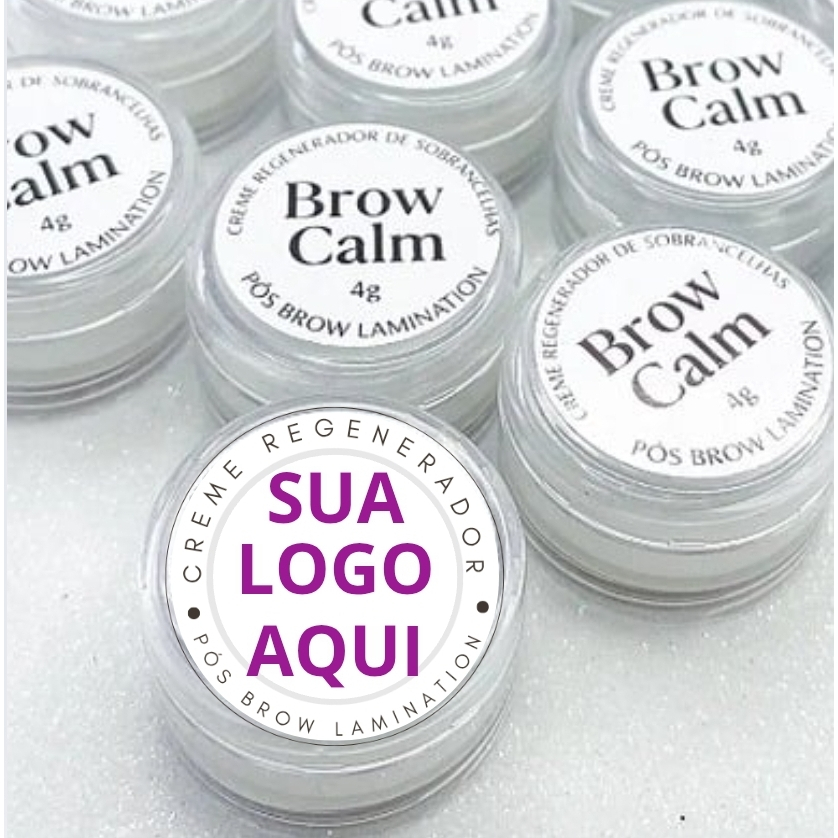 KIT COM 20 CREMES REGENERADORES PÓS BROW LAMINATION 4g (PERSONALIZADO)