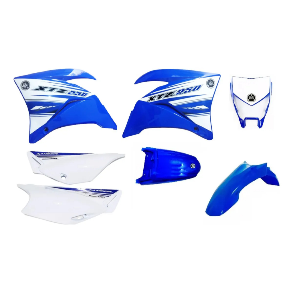 KIT CARENAGEM LANDER 2017 AZULCOMPLETO COM ADESIVO