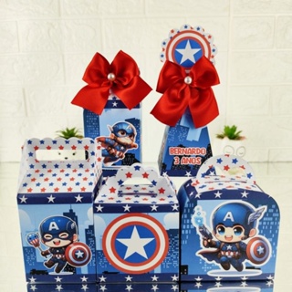 Kit Caixinhas Capitão América Baby/Cute -Lembrancinhas Personalizadas | Mimos | Kit Festa |Personalizados(PEGUE E MONTE) em Oferta na Shopee