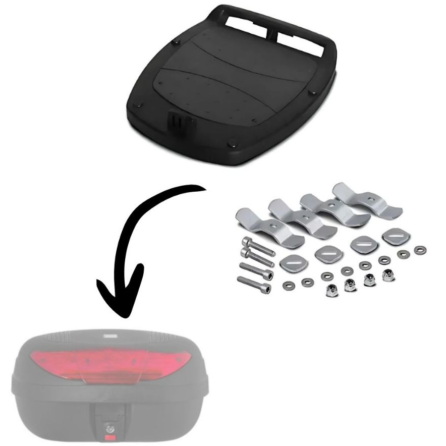 Base Suporte Reforçado Para Baú Pro Tork 28L a 52L Universal