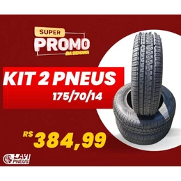 Pneu ARO 14 175/70/14 KIT COM DOIS PNEUS QUEIMA DE ESTOQUE, VENHA CONFERIR !!!