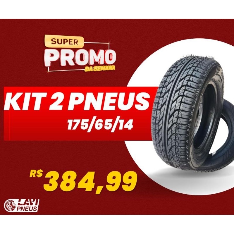 Pneu ARO 14 175/65/14 KIT COM DOIS PNEUS QUEIMA DE ESTOQUE, VENHA CONFERIR !!! em Oferta na Shopee