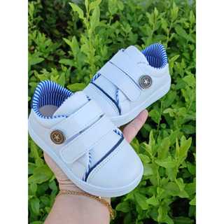 Tênis BRANCO Infantil Menino Volta as Aulas Confortável Escolar Recreação Antiderrapante em Oferta na Shopee