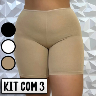 Kit 3 SHORT PLUS SIZE SEGUNDA PELE Anagua Confortavel em Oferta na Shopee