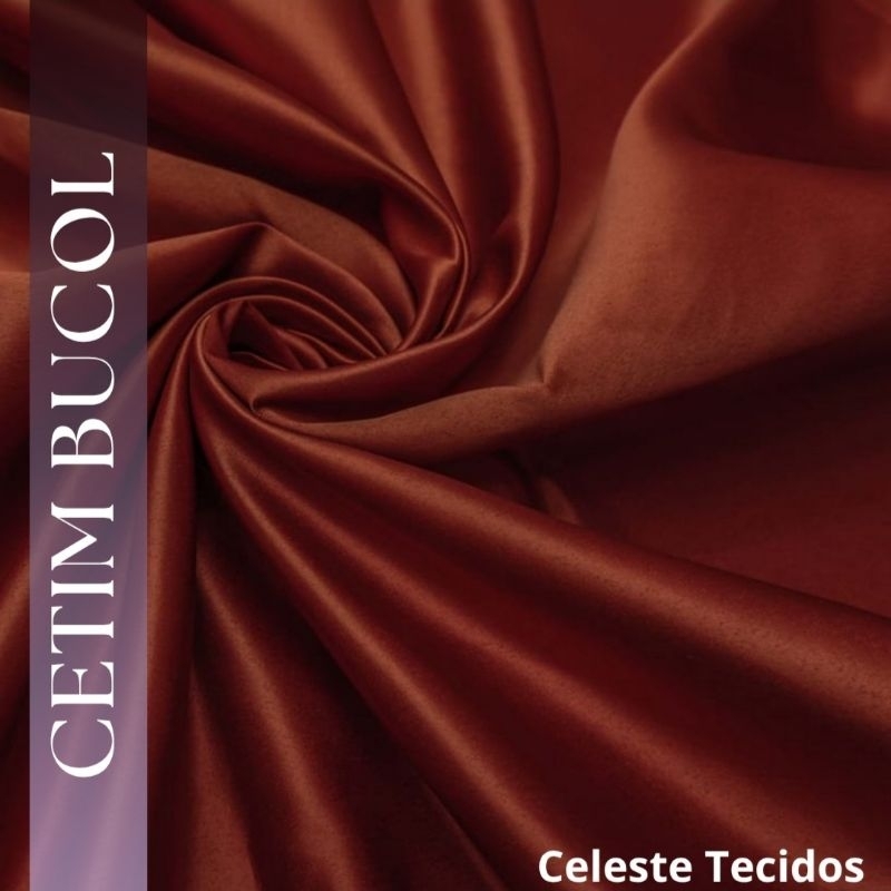 Tecido Cetim Bucol Liso 100% Poliester (1M×1,50M)