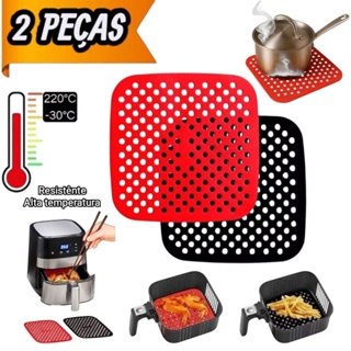 Tapetes de Silicone para Air fryer , panelas quentes resistentes Alta temperatura reutilizável em Oferta na Shopee