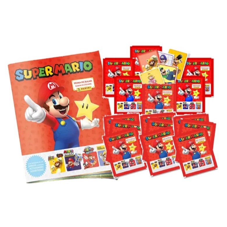 Coleção Super Mario Hora de Brincar - Monte o seu Kit com Álbum e Envelopes de Figurinhas - Panini em Oferta na Shopee