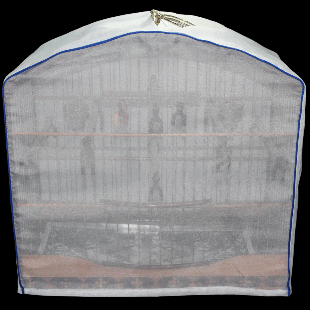 Capa para Gaiola Coleira Passeio com Frente Transparente, zíper lateral  – Tecido Oxford